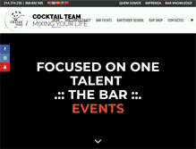 Tablet Screenshot of cocktailteam.net